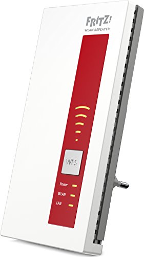 AVM FRITZ!WLAN Repeater 1750E – Dual-WLAN AC + N bis zu 1.300 MBit/s 5 GHz + 450MBit/s 2,4 GHz