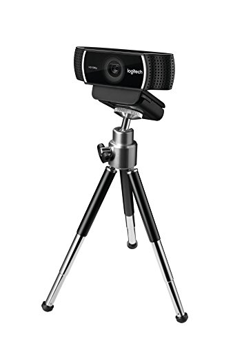 Logitech C922 Pro Stream Webcam (1080p/30FPS oder 720p/60FPS, mit Mikrofon und Stativ) schwarz