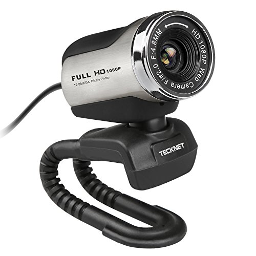 TeckNet C018 Full HD mit integriertem Mikrofon, 1080p Pro Webcam  kompatibel mit Windows XP/ Vista / 7 / 8 / 10