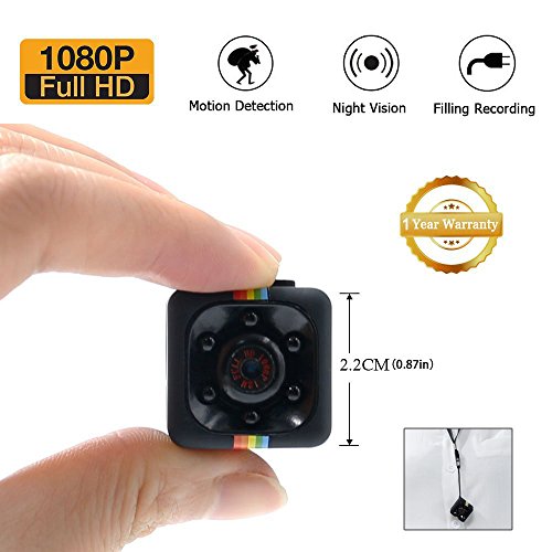 1080P Mini Cam Surveillance Kamera LXMIMI Portable HD Nanny Web Cam mit Nachtsicht und Bewegungserkennung für Home / Office Indoor / Outdoor Security Kamera