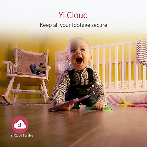 YI Dome Kamera 1080p Überwachungskamera Wireless IP Kamera, Smart Home mit Nachtsicht, Bewegungsalarm, Auto-Kreuzfahrt, 2 Wege Audio, Haus Monitor Baby Monitor, App für Smartphone/PC, YI Cloud Service