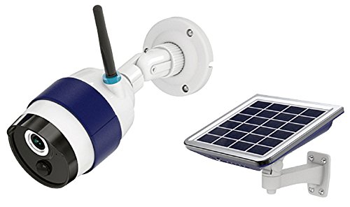 Freecam HD Sicherheit IP Überwachungskamera mit Ton Outdoor Solar ohne Stromkabel, W-Lan iOS/Android App, Nachtsicht Infrarot-LED