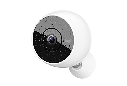 Logitech Circle 2 WiFi Überwachungskamera (für zu Hause, Full HD 1080p, Outdoor/Indoor, Wetterfest, Nachtsicht, Personenerkennung, funktionniert mit Amazon Alexa und Google Assistant)