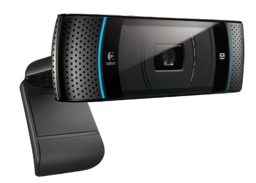 Logitech TV Cam for Skype (HD 720p, kompatibel mit Skype-fähigen Panasonic TVs) schwarz