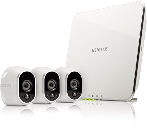 Netgear Arlo VMS3330-100EUS Smart Home 3 HD-Überwachung Kamera-Sicherheitssystem (Kabel, Indoor/Outdoor, Bewegungssensor, Nachtsicht) weiß