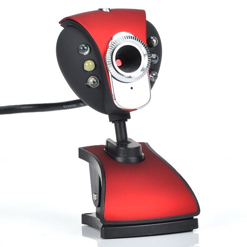 SODIAL(R) Neu USB 50,0 6 LED-Webcam-Kamera-Webcam mit Mikrofon fuer PC Laptop