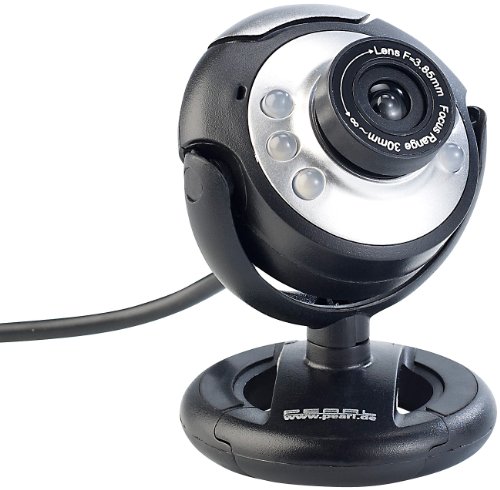 Somikon USB Kamera: Hochauflösende USB-Webcam mit 6 LEDs, HD-Video (1280 x 1024 Pixel) (Hochauflösende USB Kamera)