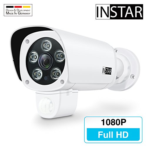 INSTAR IN-9008 Full HD weiss / IP Kamera / 1080p / ONVIF / Netzwerk / Überwachungskamera / Videokamera / Sicherheitskamera / LAN WLAN WIFI / PIR / Panasonic WDR / Bewegungserkennung / Infrarot Nachtsicht / IP65 / Weitwinkel / Mikrofon / Außenkamera / Outdoor / Webcam / P2P / DDNS