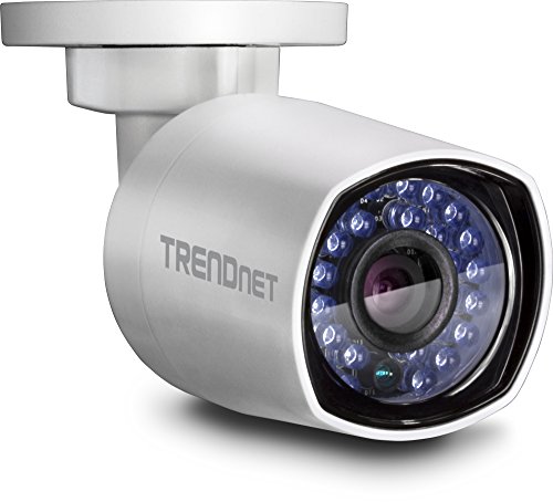 TRENDnet Indoor/Outdoor 4 Megapixel HD PoE Stiftgehäuse Tag/Nacht Netzwerk Kamera, Digital WDR, 2688 x 1520p, Smart IR, IP66 zertifiziertes Gehäuse, bis zu 30 Meter Nachtsicht, ONVIF, IPv6, TV-IP314PI