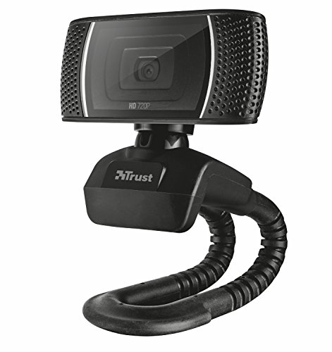 Trust Trino 720p HD Webcam (mit Mikrofon, 8 Megapixel, 720p) schwarz