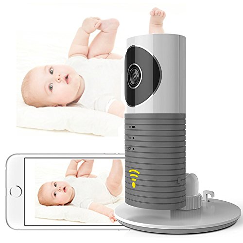 Cadrim Mini Kamera 720P IP Funk Überwachungskamera Wlan mit Babypflege Monitor Sicherheitskamera WIFI Nachtsicht Video Schwenk Neige Play und Plug