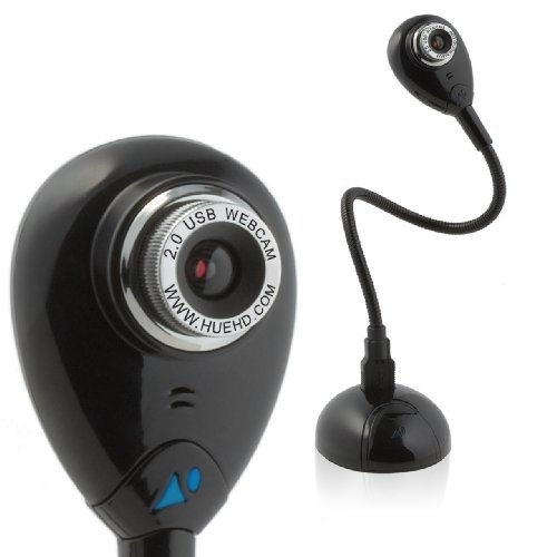 HUE HD Kamera: USB Dokumentenkamera und Webcam mit eingebautem Mikrofon für Windows & Mac (schwarz)