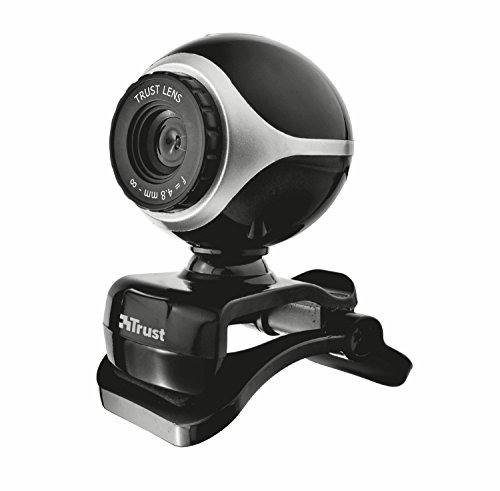 Trust Exis Webcam 300K mit Mikrofon, schwarz/silber
